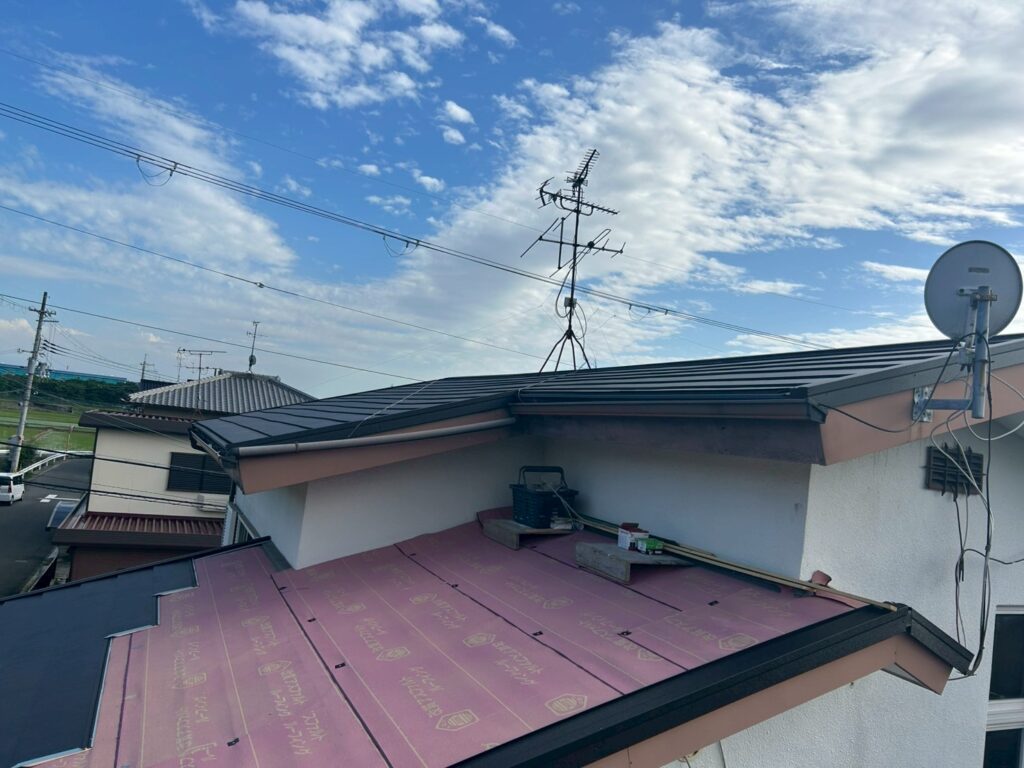 スーパーガルテクト施工状況